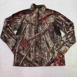 Huntworth Men's Camouflage Oak 1/4 Zip Long Sleeve Jacket Size Medium